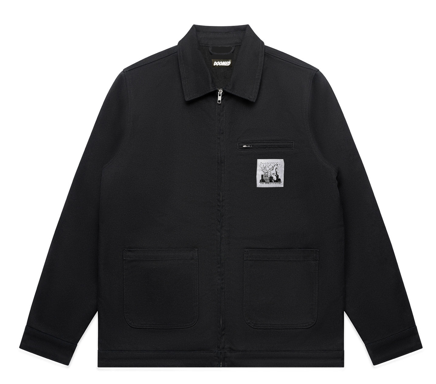 PLACESTUDIO ♥ Crinkle Logo Leather Coated Wind Jacket Acne Studios Crinkled Leather Jacket In Black | ModeSens
