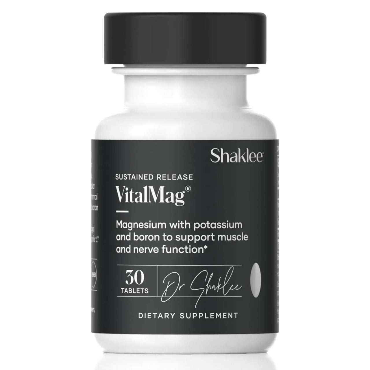 Shaklee -Sustained Release VitalMag - Magnesium Supplement for Nerve Muscle and Heart Health - Potassium & Boron Blend - Supports Cardiovascular Health - Easy Digestion - 30 Tablets
