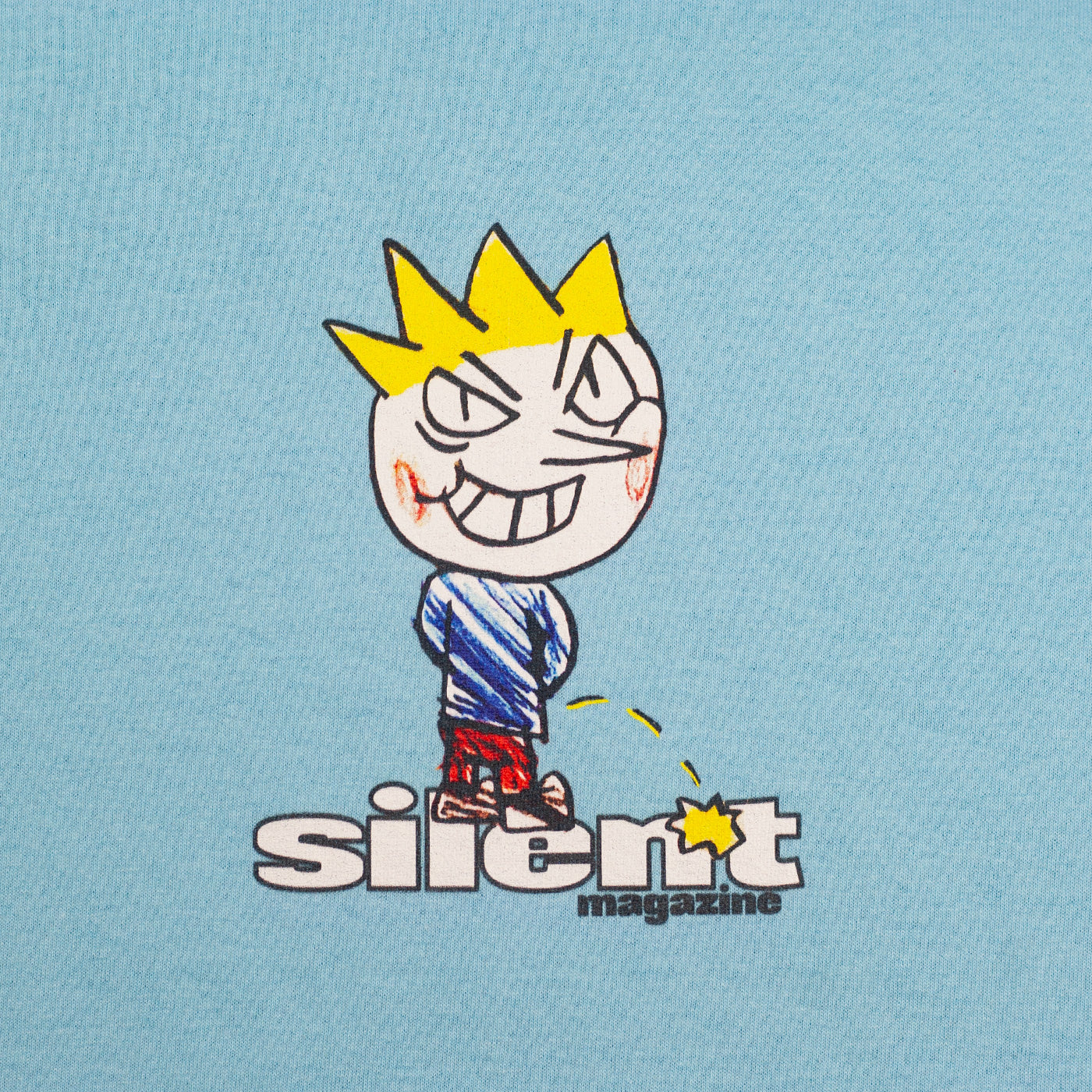 Silent "Pisser" Tee Blue