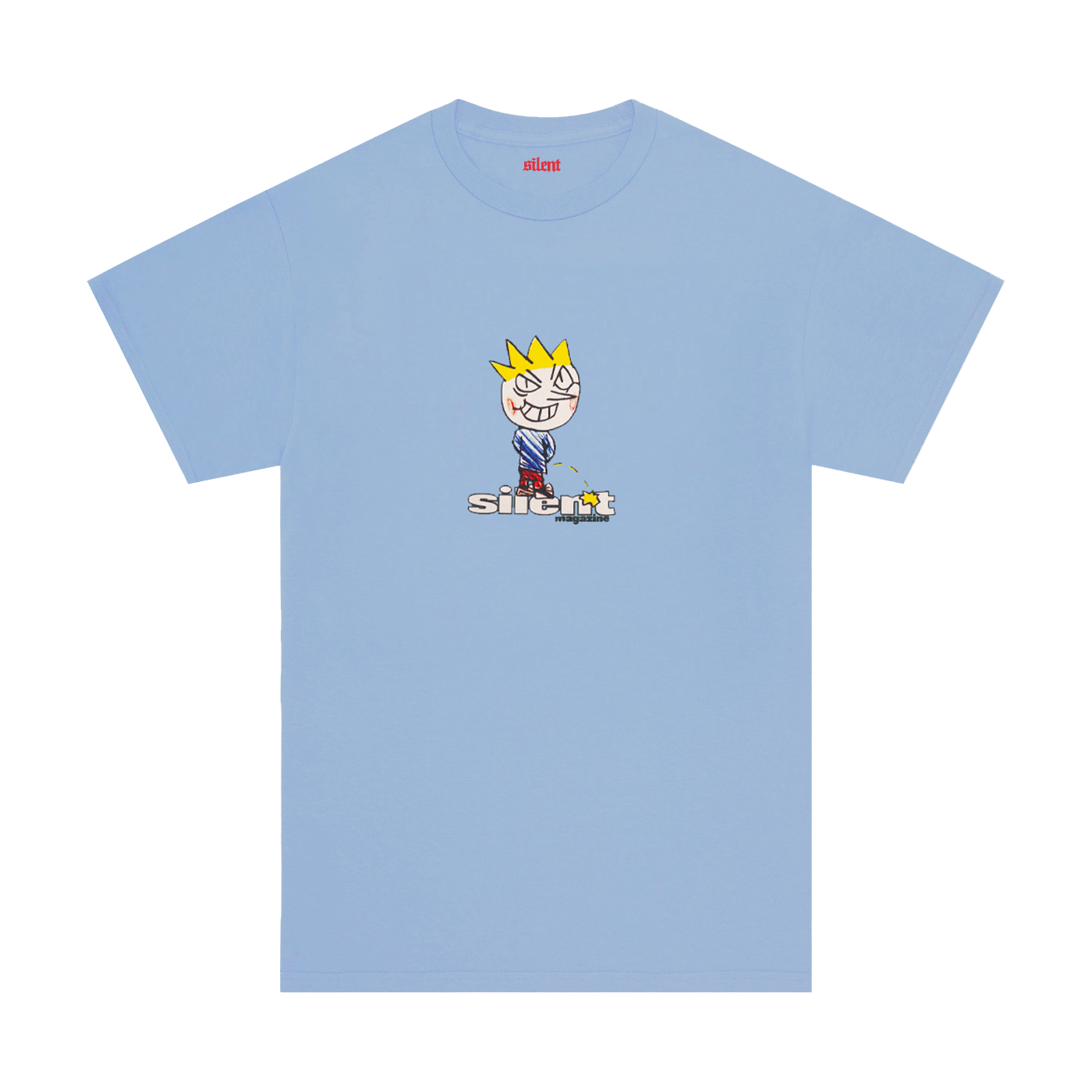 Silent "Pisser" Tee Blue