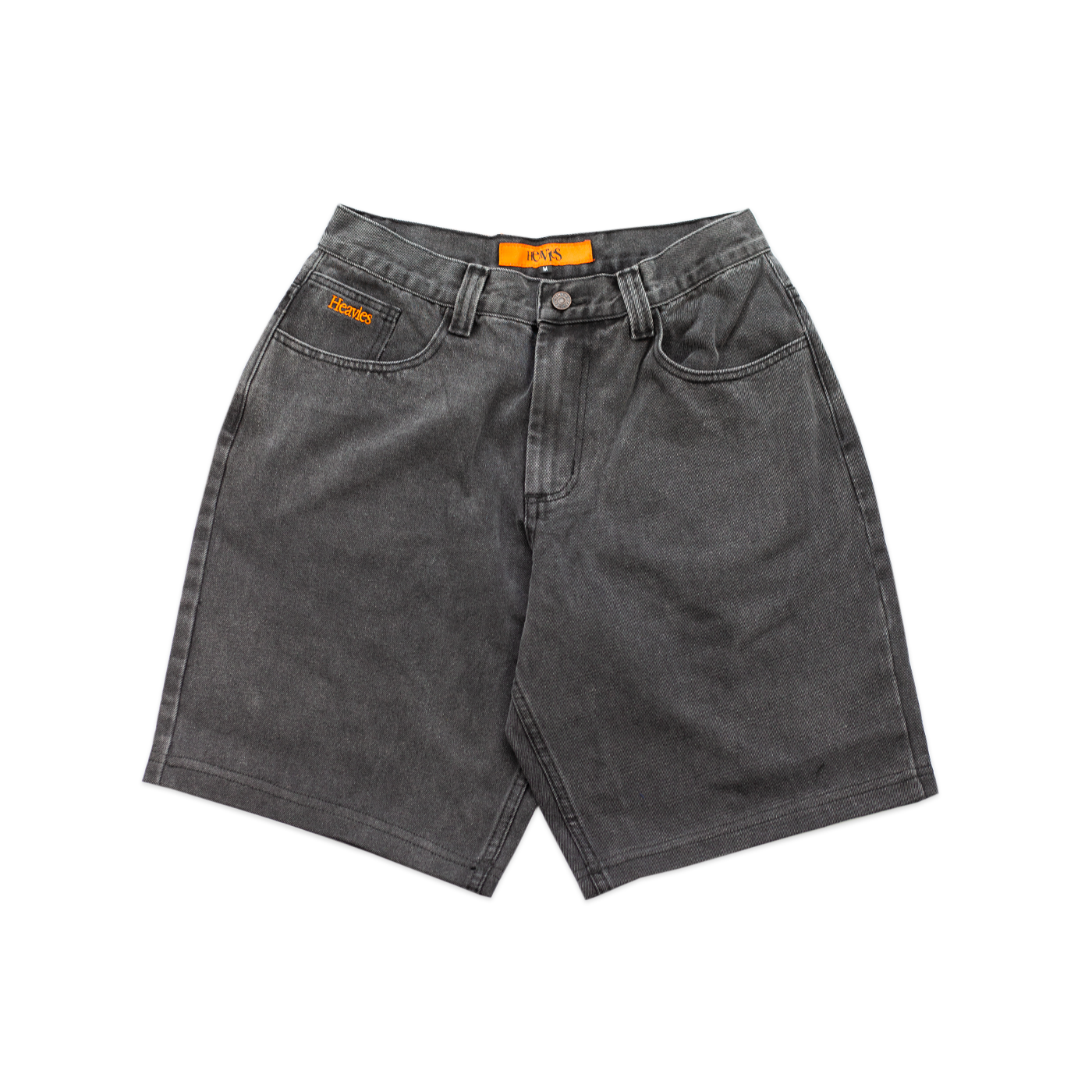 Heavies Denim Washed Black Shorts