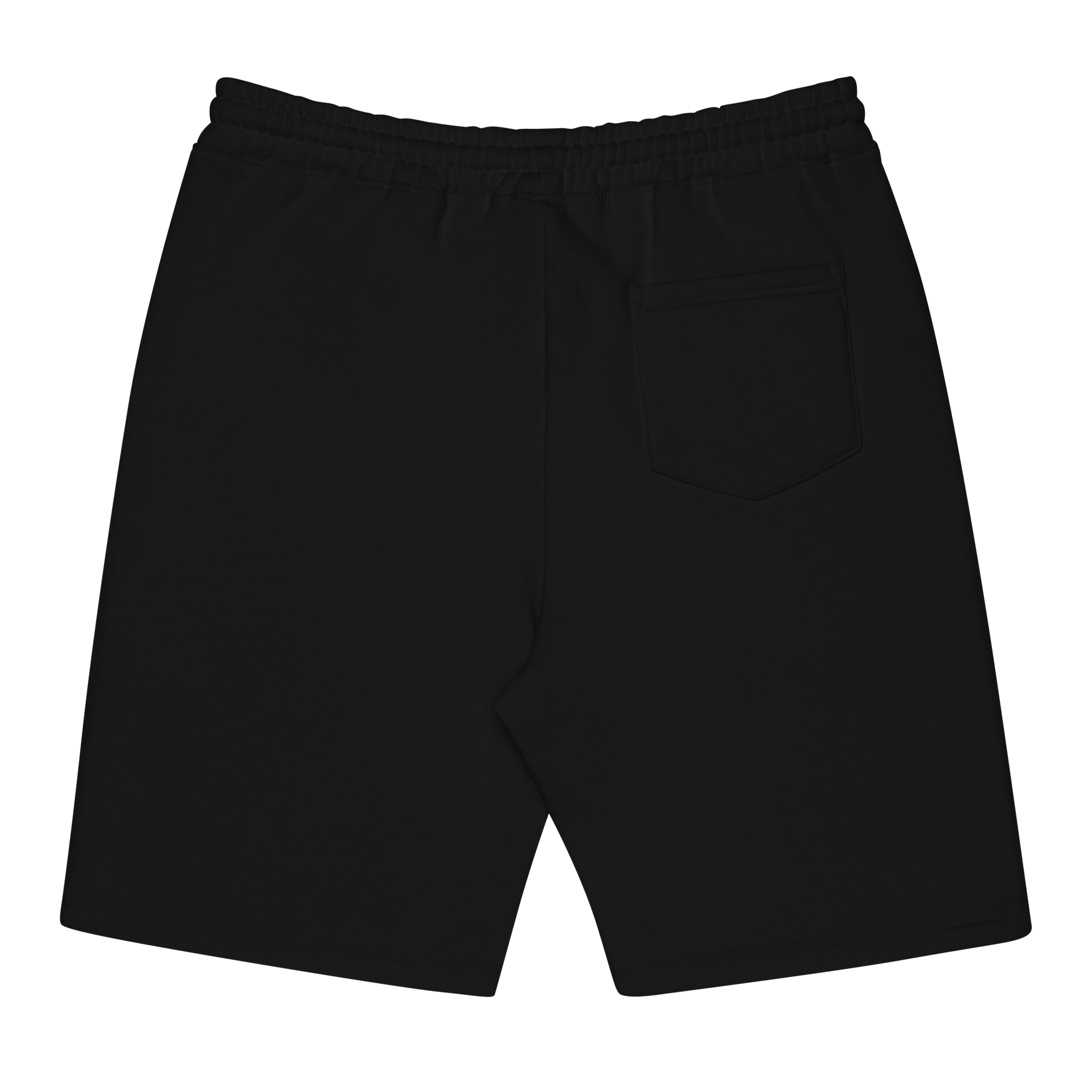 mens-fleece-shorts-black-front