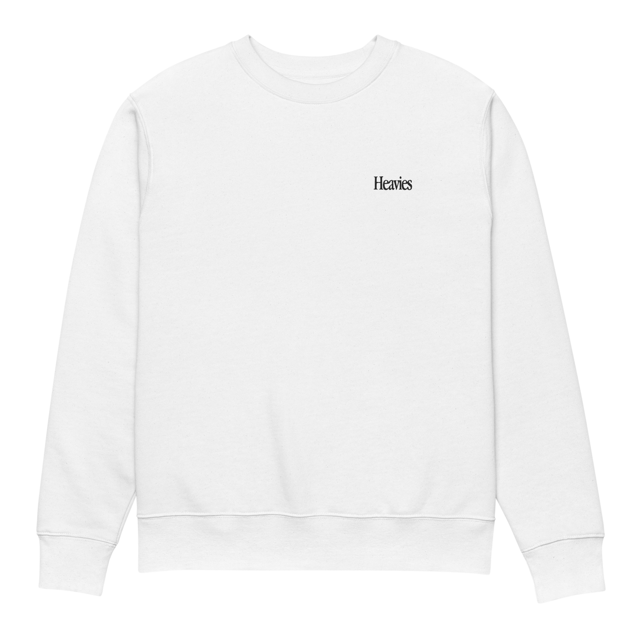 Heavies Denim Embroidered Unisex ECO Sweatshirt White