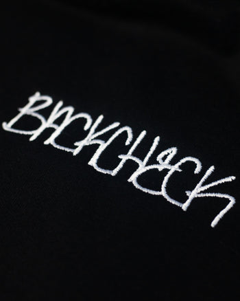 BACKCHECK Embroidered Hood Black