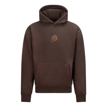 Arch Classic Logo Hoodie, Brown