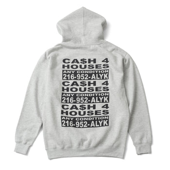 ALYK - CASH 4 - HEAVYWEIGHT HOODED SWEATSHIRT HEATHER GREY