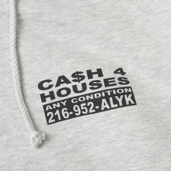 ALYK - CASH 4 - HEAVYWEIGHT HOODED SWEATSHIRT HEATHER GREY