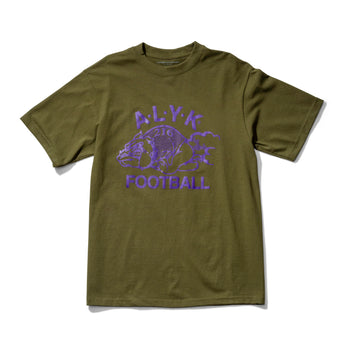 ALYK - Football Short Sleeve T-Shirt -Army Green
