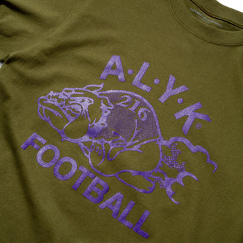 ALYK - Football Short Sleeve T-Shirt -Army Green