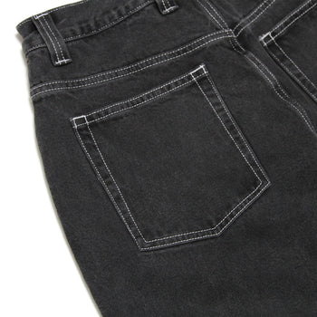 Heavies 03 Jeans - Washed Black/Contrast Stitching