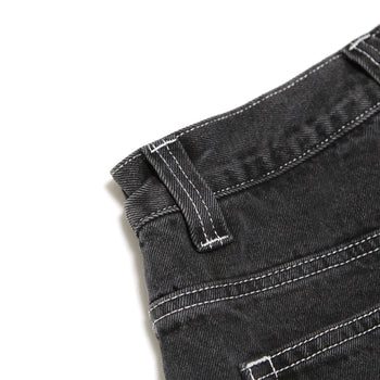 Heavies 03 Jeans - Washed Black/Contrast Stitching