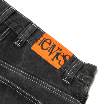 Heavies 03 Jeans - Washed Black/Contrast Stitching