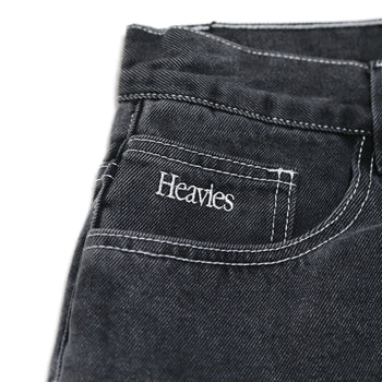 Heavies Washed Black/Contrast Stitching