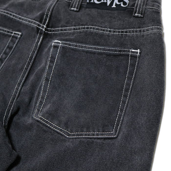 Heavies Washed Black/Contrast Stitching