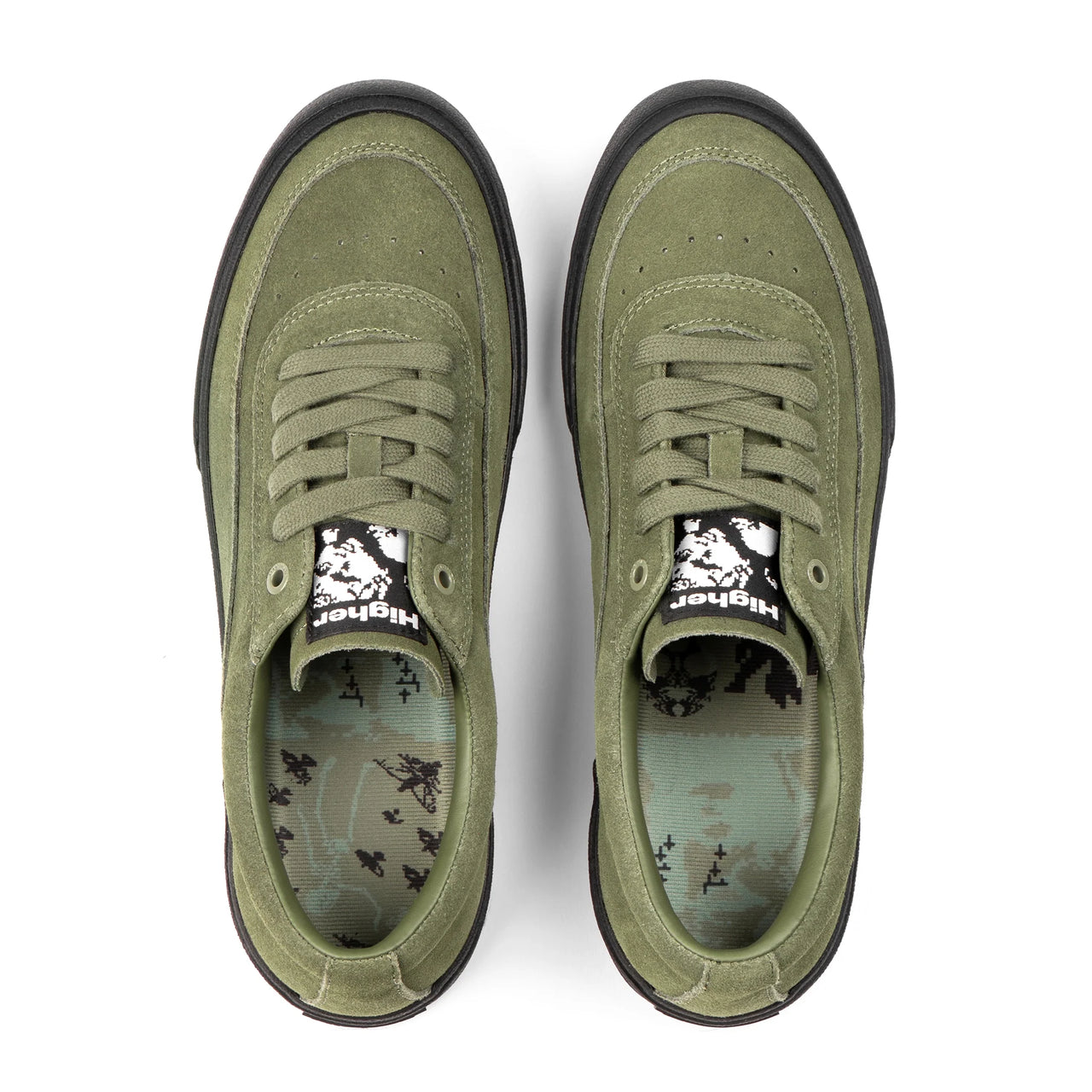 HIGHER HIGHER CRYPT SUEDE OLIVE Olive / EU40-US7-UK6