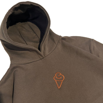 Arch Classic Logo Hoodie, Brown