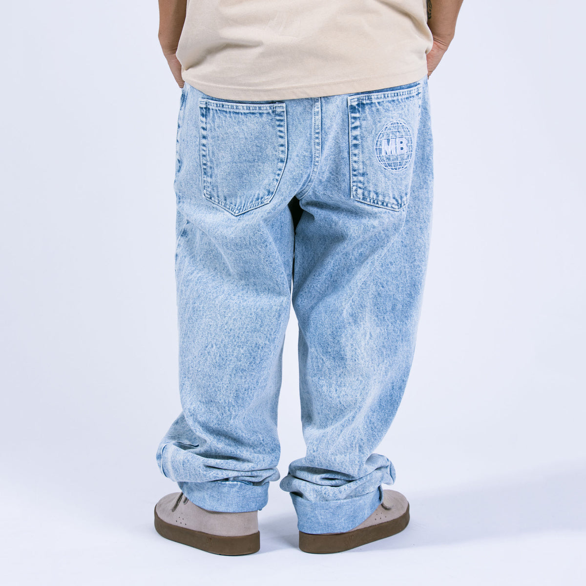 Heavies x Moto-Bunka Chemical Light Wash Jeans • Silent Store