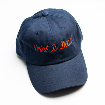 Slack PRINT IS DEAD Dad Cap