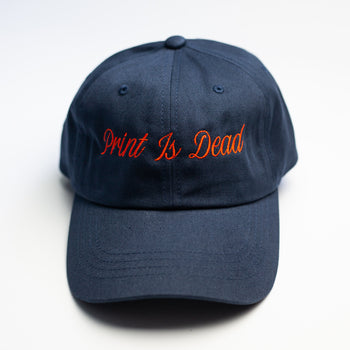 Slack PRINT IS DEAD Dad Cap