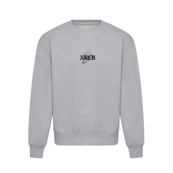 Arch Old English Sweatshirt Heather Grey