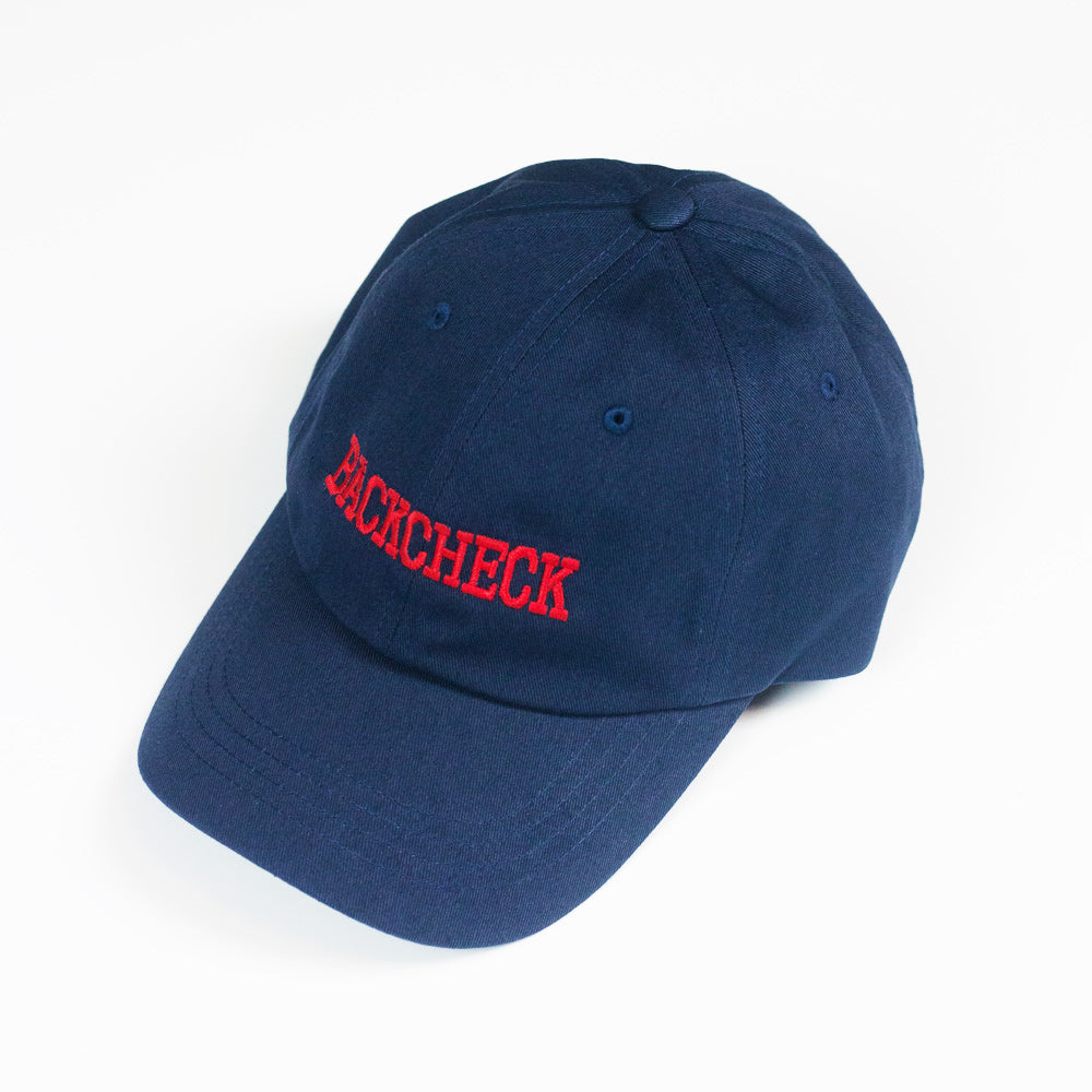 Backcheck Unstructured 6 Panel Dad Cap Navy Blue