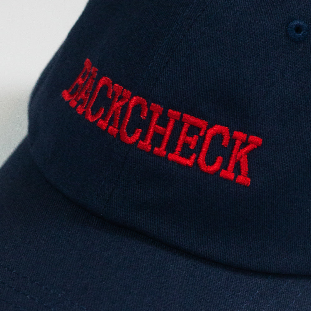 Backcheck Unstructured 6 Panel Dad Cap Navy Blue