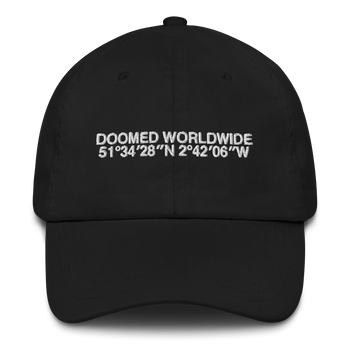 Doomed GOH Dad Cap White Embroidery