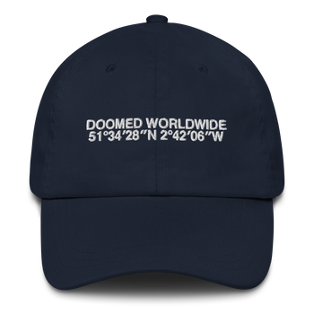 Doomed GOH Dad Cap White Embroidery