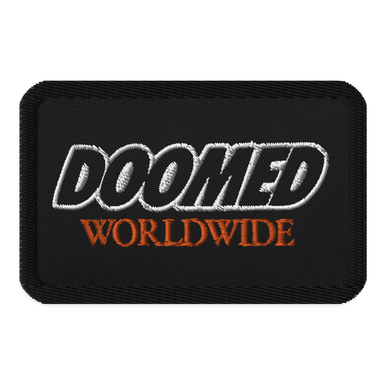 Iron On - Doomed Embroidered Patch