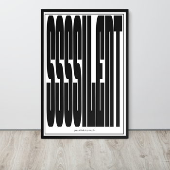 Silent JOLT 24" x 36" Art Print