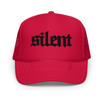 Silent Embroidered Logo Foam Trucker Caps