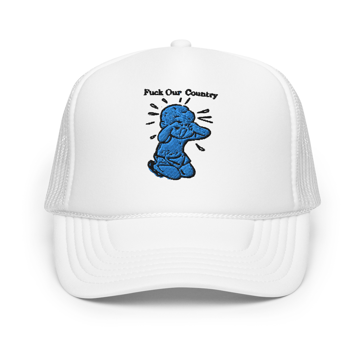 Silent FOC Embroidered Foam trucker hat