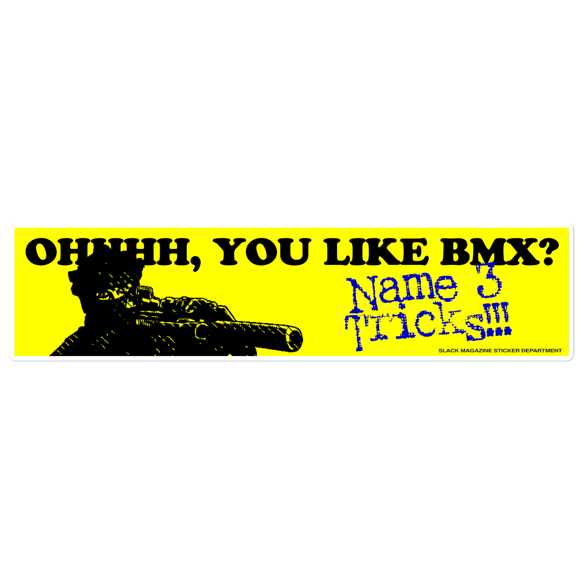 BMX Car Bumper Sticker • Silent Store