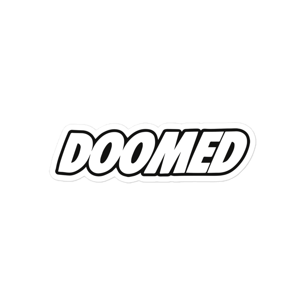 Doomed Logo Sticker