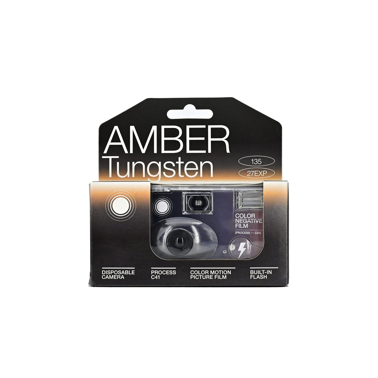 RETO Amber Tungsten 35mm Disposable Film Camera Inc. 27exp Color Negative Film