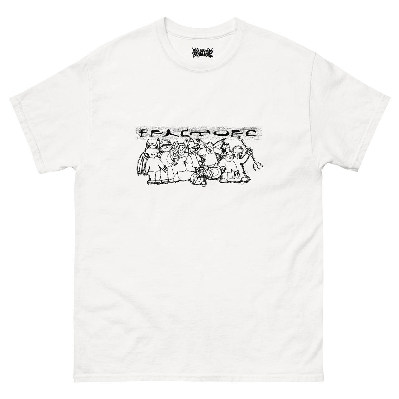 Fracture Crew Tee White