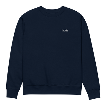 Heavies Denim Embroidered Unisex ECO Sweatshirt Black/Navy