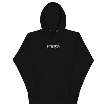 BACKCHECK Embroidered Hood Black