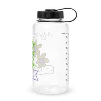 Slack Magazine Flower 32 oz Water Bottle