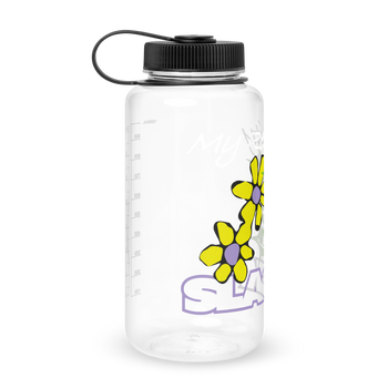 Slack Magazine Flower 32 oz Water Bottle