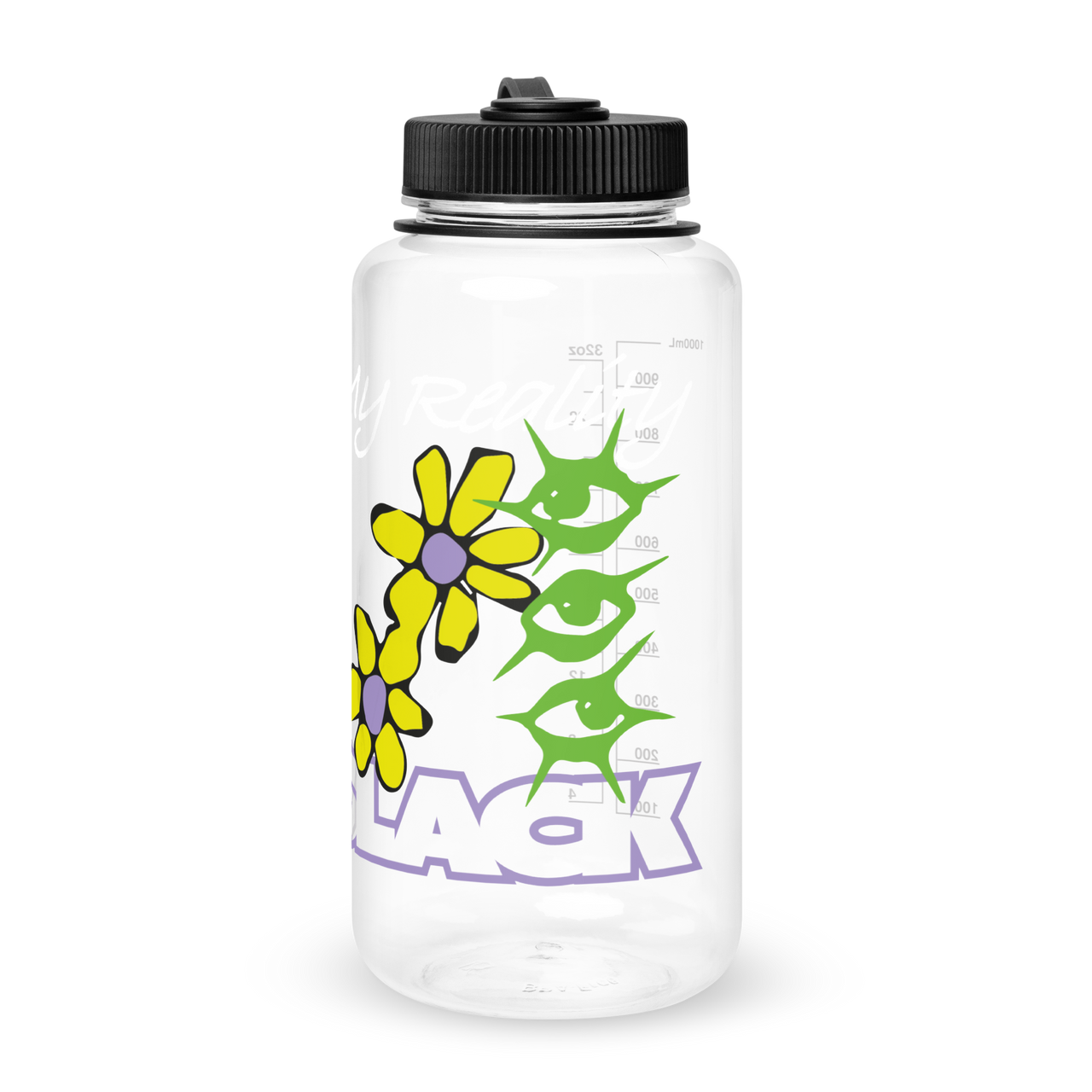 Slack Magazine Flower 32 oz Water Bottle