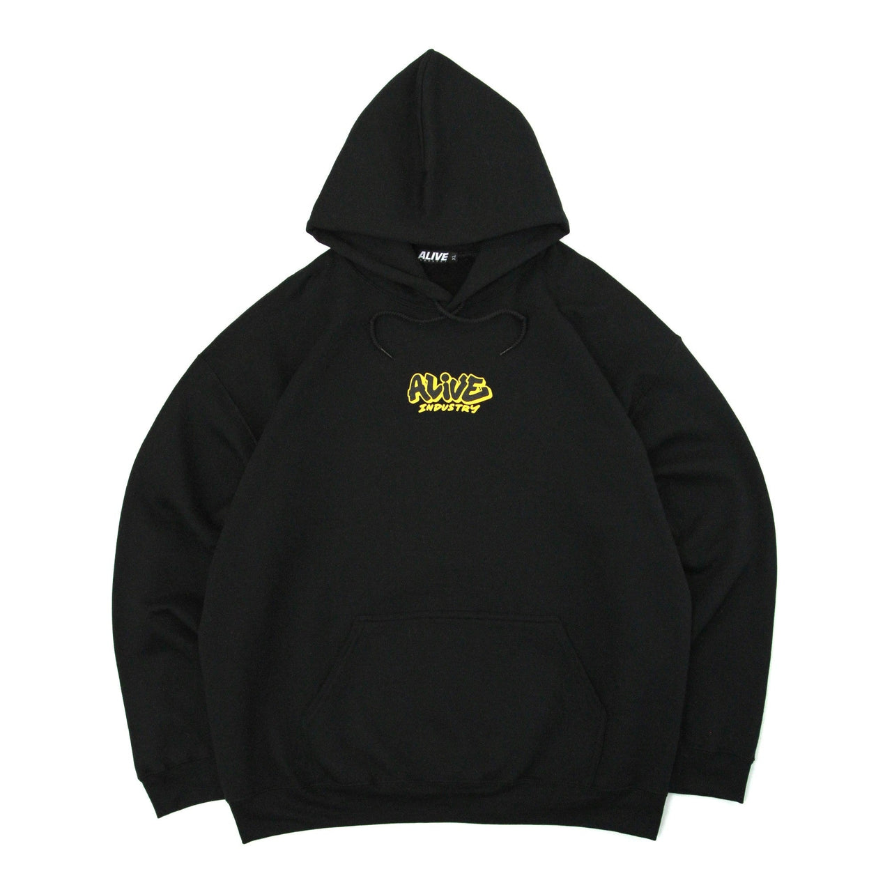 Alive Throw Up Hooded Sweat Black