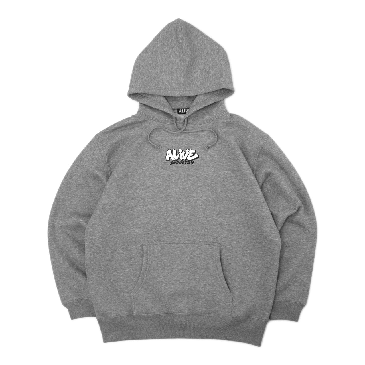Alive Throw Up Hooded Sweat Grey